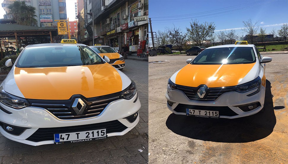 Kızıltepe Merkez Taksi Durağı aracı