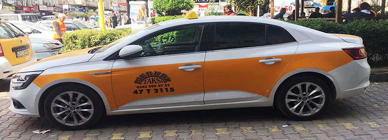 Kızıltepe Merkez Taksi Durağı aracı