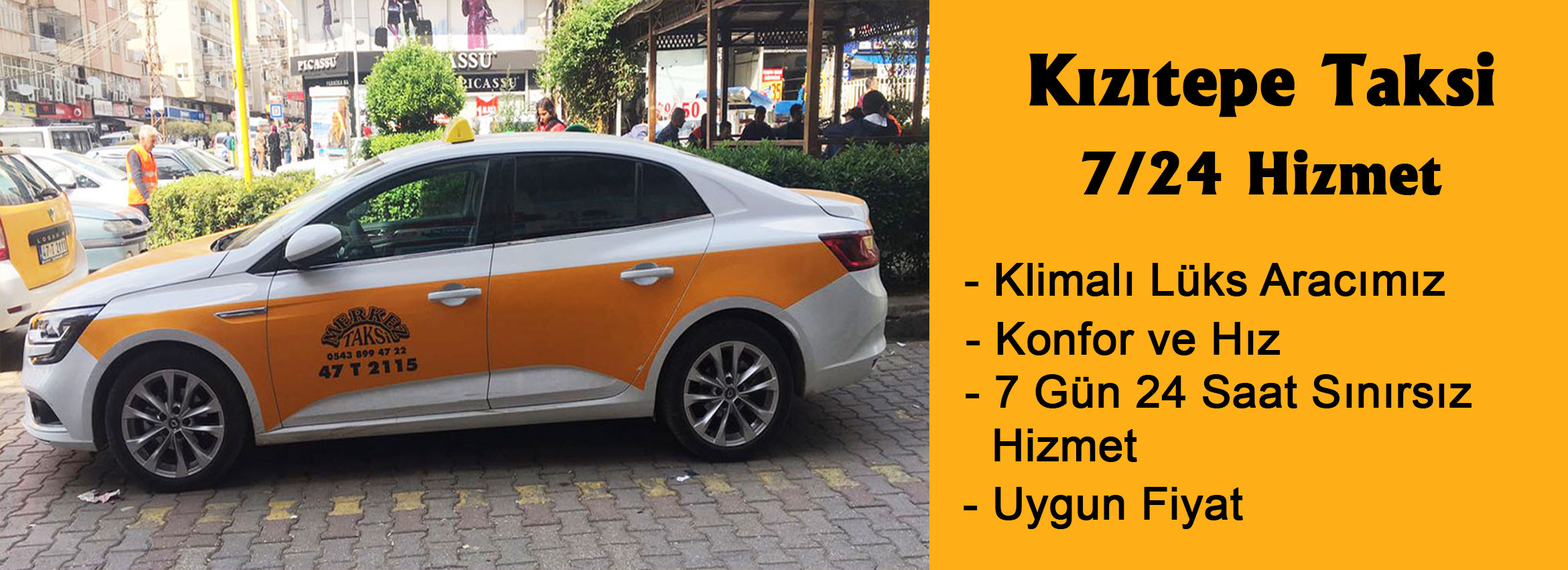 Kızıltepe Taksi: 7/24 hizmet, klimalı lüks araçlar ve uygun fiyat